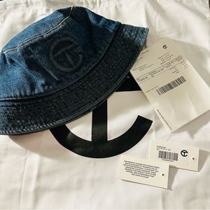 TELFAR Denim Bucket Hat- ONLY use Once/Hair Cover Impeccable Condition.  S/M